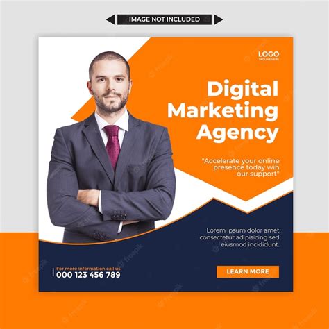 Digital marketing agency and corporate social media post template ...
