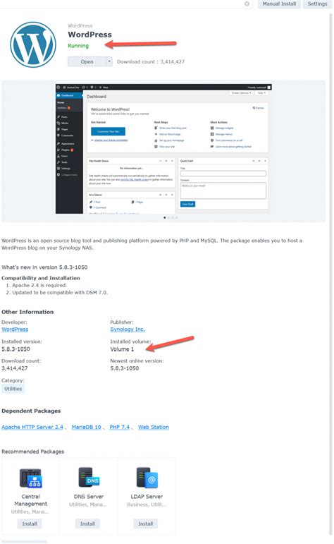 WordPress Docker Synology 的图像结果