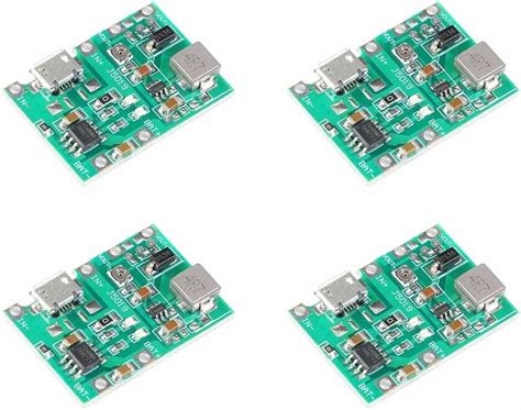 Buy Rakstore 4pcs Lithium Li-ion Battery Boost Charger Module USB ...