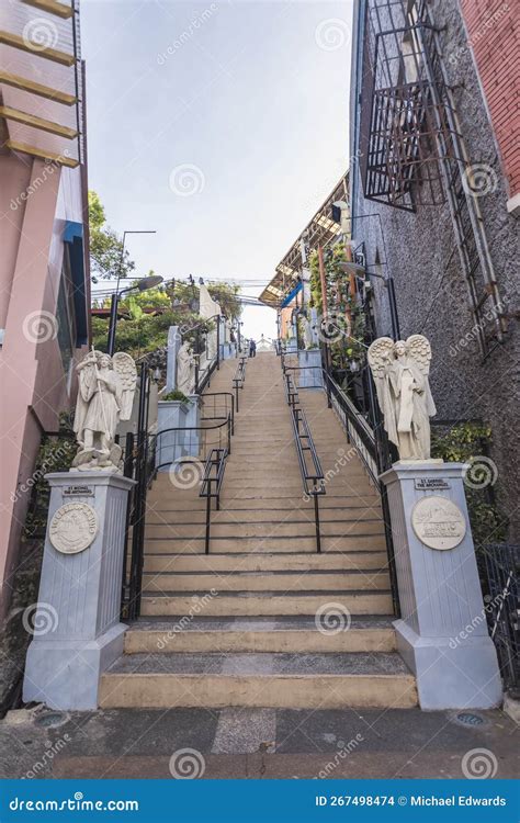 Baguio City, Philippines - the Baguio Cathedral Stairs, Leading To Our ...