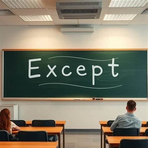 Preposition 'Except': Meaning, Usage, and Examples"