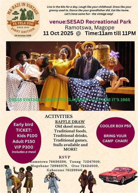 Ma- Razi Events , Central South Ext 3, Gaborone, 11 October 2025 ...