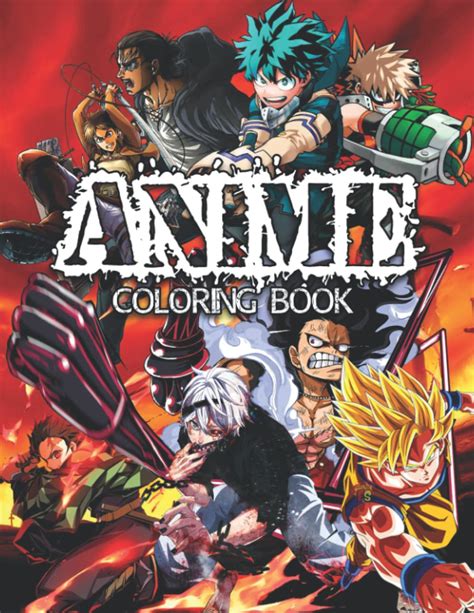 Anime Coloring Book Literally 150 Coloring Pages Of The Most ...