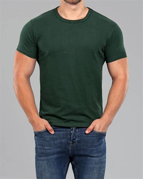 Plain Dark Green T Shirt Women´s Capri T Shirt » T Shirt Druck