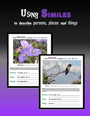 Buy Using similes to describe persons, places or things Book Online at ...