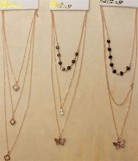 New GEN KOREAN three layered neck chain with butterfly symbol – GOSUAS