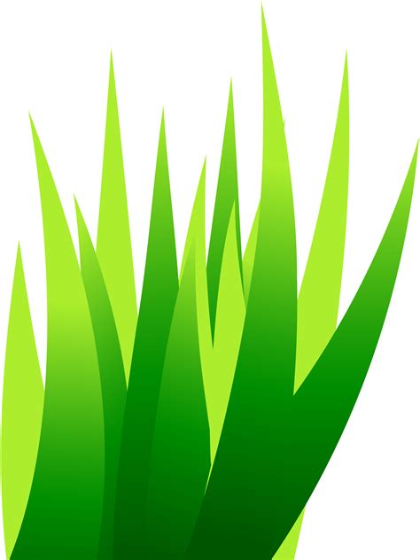 A clipart image of vibrant green grass with sharp, pointed blades. The ...