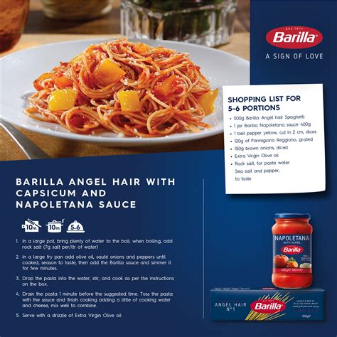 Barilla Angel Hair Pasta Barilla N.01 Angel Hair Spaghetti 500g, Pack
