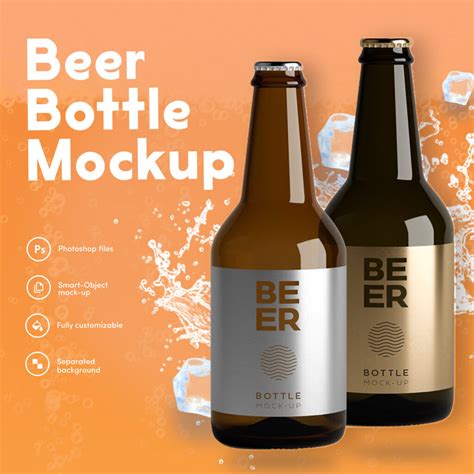 Beer Bottle Mockup PSD – MasterBundles