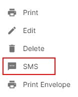 Finalbooks Sms Send to Customer Credit Note