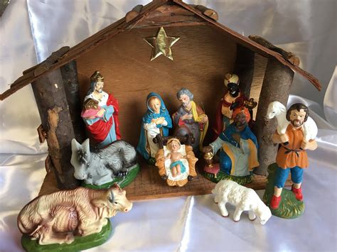 Wooden Nativity Set Christmas Nativity Set Indoor, Nativity Scene For ...