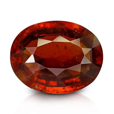 AYUSH GEMS Hessonite Garnet Gomed Gemstone Natural Certified Original 8 ...