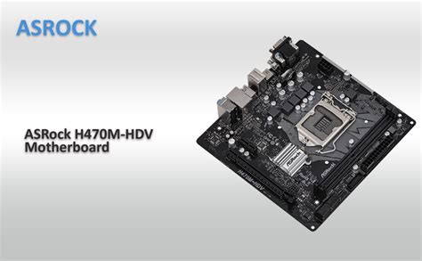 Amazon.in: Buy ASRock H470M-HDV 10th Gen Intel (Socket 1200 ...