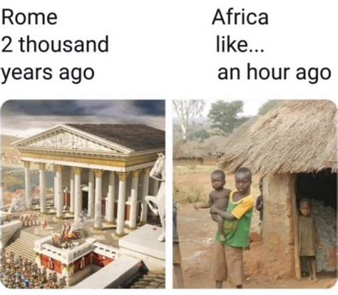 Rome 2000 years ago vs. Africa now