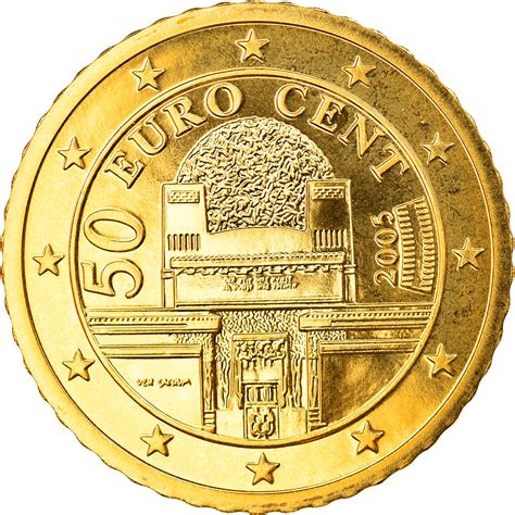 Fifty Euro Cents 2005, Coin from Austria - Online Coin Club