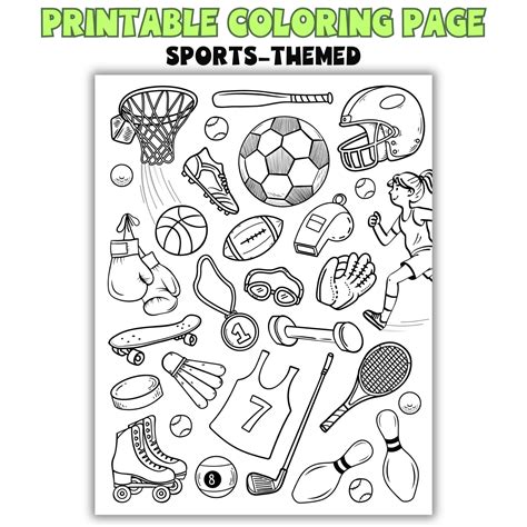 Printable Sports Coloring Pages [2025]