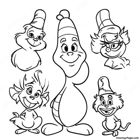 Whoville Characters Coloring Page | Coloring-Pages.com
