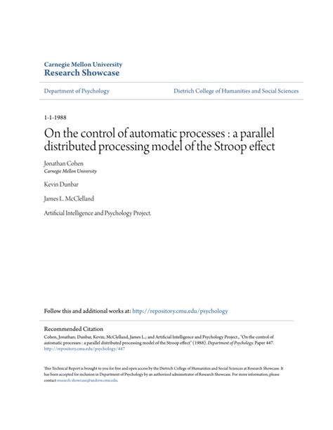 Parallel Distributed Processing Model 的图像结果