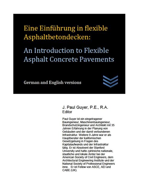 Eine Einführung in flexible Asphaltbetondecken: An Introduction to ...
