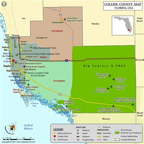Collier County Map, Florida