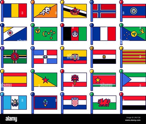 Spanish Speaking Countries Flags Collage