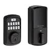 Kwikset Aura Matte Black Smart Lock Electronic Deadbolt Bluetooth ...