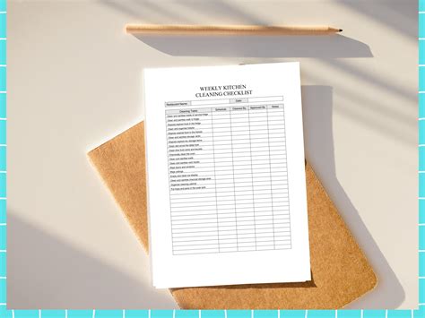 Restaurant Kitchen Checklist 的图像结果