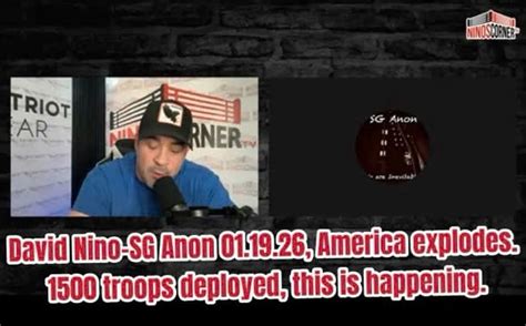 David Nino-SG Anon 01.19.26, America ... | Judy Byington Update | Gan ...