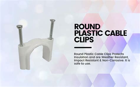 Hi-Plasst 25mm Double Nail Pipe Cable Clips (Pack of 50) | 1 Inch CPVC ...