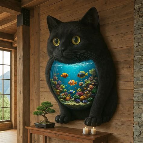 Cat Wall Aquariums: A Mesmerizing Fusion of Feline Curiosity and ...