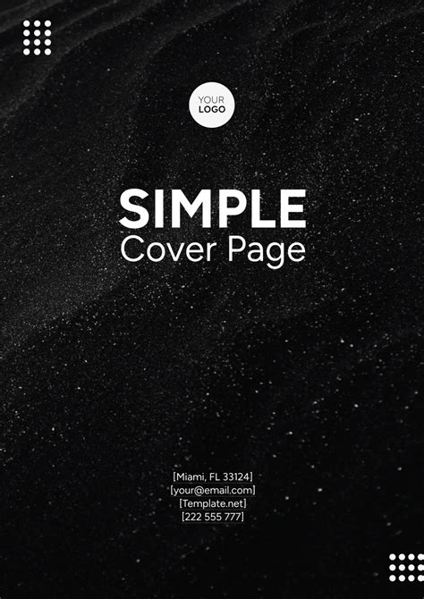 Simple Cover Page Sample 的图像结果