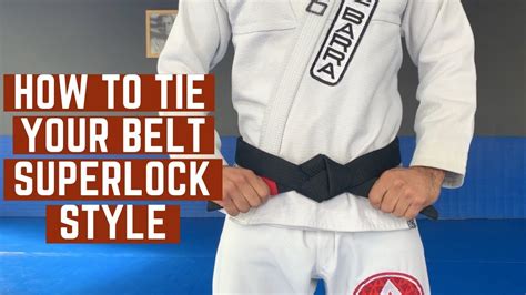 Brazilian Jiu-Jitsu: How to tie your belt superlock style - YouTube