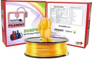 SunRobotics SunPro 1.75mm PLA+Pros(Smooth Antique) GOLD Filament For 3D ...