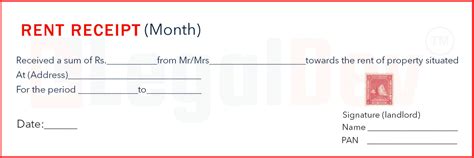 Free Rent Receipt Generator India | Download PDF Instantly – Legal Dev