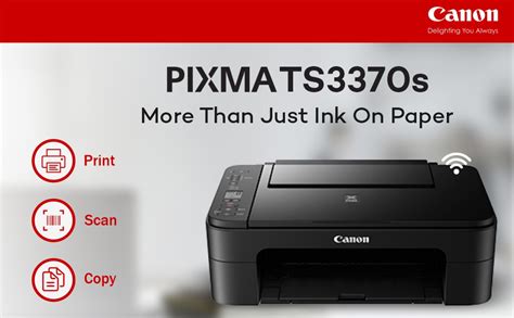 Canon PIXMA TS3370s All in One (Print, Scan, Copy) WiFi Inkjet Colour ...