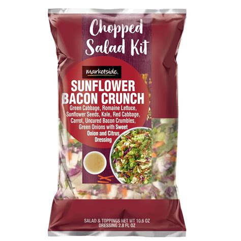 Marketside Sunflower Bacon Crunch Chopped Salad Kit, 10.6 oz - Walmart ...