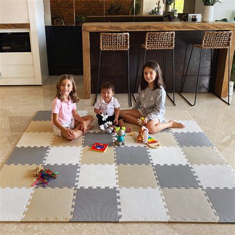 Snapklik.com : MioTetto Foam Floor Tiles For Kids - Non-Toxic Soft ...