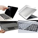 Ramiya 4 in 1 Transparent Laptop Skin Combo Pack - 14-inch -with ...