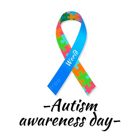 Autism Awareness Ribbon Clipart Transparent PNG Hd, Blue Puzzle 3d ...