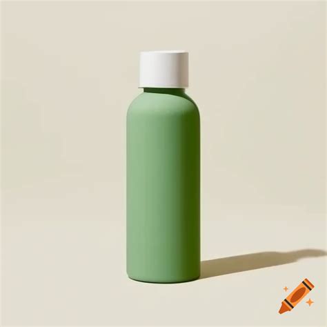 Plain green shampoo bottle on Craiyon