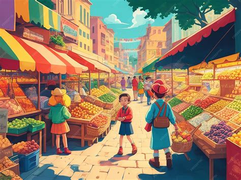 Go to the Market Cartoon 的图像结果