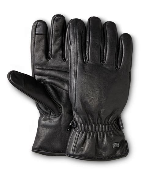 Mens black gloves online