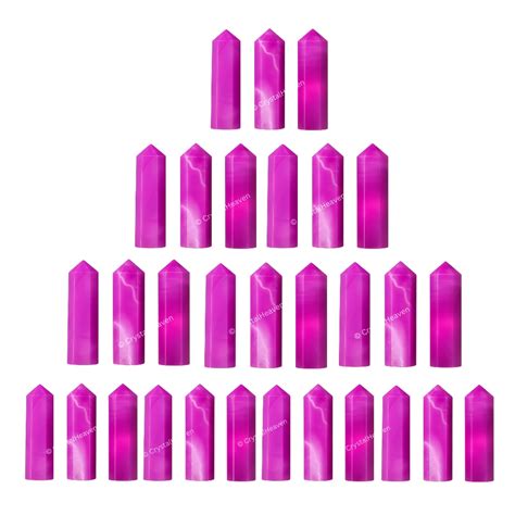 Pink Onyx Pencil Points - Premium Crystal Pencil Points
