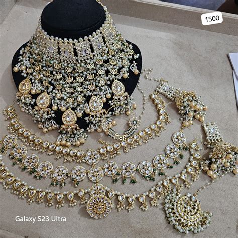 Elegant Kundan Bridal Necklace Set with Meenakari Design – Zevar