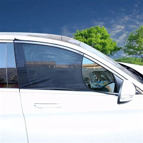 Zhourta Car Window Shades Set for Side Window Stretchable Car Mesh Window Cover Mosquito Screen ...