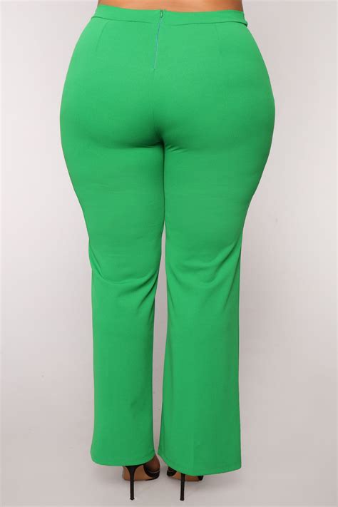 Victoria High Waisted Dress Pants - Kelly Green