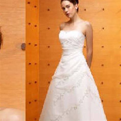 Light Ivory Chiffon Strapless Wedding Dress/ Simple Wedding - Etsy