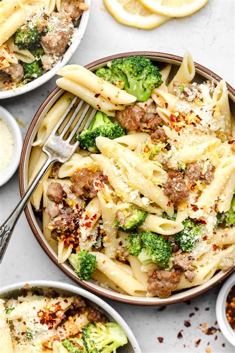 Sausage and Broccoli Pasta - All the Healthy Things