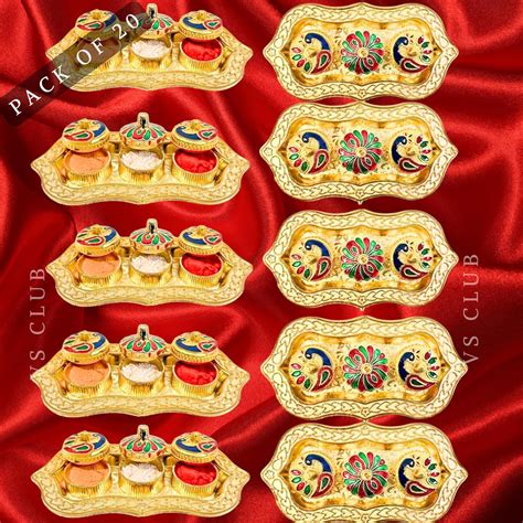 VS Club Royal Haldi Kumkum Box Set for Return Gifts in Bulk ...