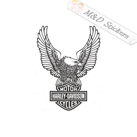 Harley-Davidson Eagle Logo (18" - 36") Vinyl Decal Sticker Different c ...